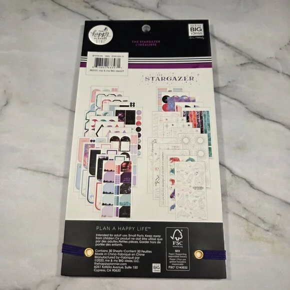 The Happy Planner From The Vault Stargazer 583-Piece Sticker Book New - Picture 3 of 16